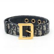 Pre-owned Leather belts Dior Vintage , Blue , Dames