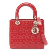 Pre-owned Leather dior-bags Dior Vintage , Red , Dames