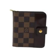 Pre-owned Canvas wallets Louis Vuitton Vintage , Brown , Dames