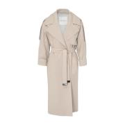 Stijlvolle Utrench Jurk Max Mara , Beige , Dames