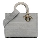 Pre-owned Canvas dior-bags Dior Vintage , Gray , Dames