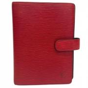 Pre-owned Leather home-office Louis Vuitton Vintage , Red , Dames