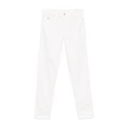 Witte Broek met Geborduurd Logo Brunello Cucinelli , White , Heren