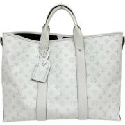 Pre-owned Canvas totes Louis Vuitton Vintage , White , Dames