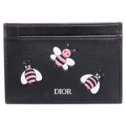 Pre-owned Leather clutches Dior Vintage , Black , Dames