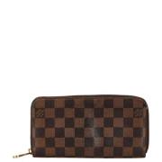 Pre-owned Canvas wallets Louis Vuitton Vintage , Brown , Dames