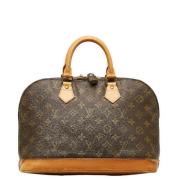 Pre-owned Canvas handbags Louis Vuitton Vintage , Brown , Dames