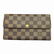 Pre-owned Canvas wallets Louis Vuitton Vintage , Brown , Dames