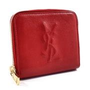 Pre-owned Leather wallets Yves Saint Laurent Vintage , Red , Dames