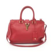 Pre-owned Leather handbags Yves Saint Laurent Vintage , Red , Dames