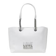 Lente/Zomer Dames Tassen Collectie Love Moschino , White , Dames