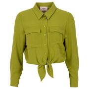 Groene Bloemenblouse Freebird , Green , Dames