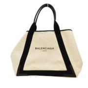 Pre-owned Canvas totes Balenciaga Vintage , Beige , Dames