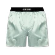 Zijden boxershorts Tom Ford , Blue , Heren