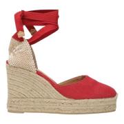 Hoge Espadrilles Schoenen Castañer , Red , Dames