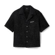 Gil Boucle Shirt Axel Arigato , Black , Heren