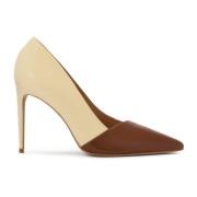 Tweekleurige leren pumps Kazar , Multicolor , Dames