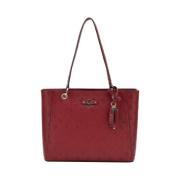 Multicolor Handtas met Gouden Details Guess , Red , Dames