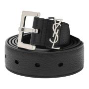 Stijlvolle Riem Saint Laurent , Black , Heren