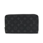 Pre-owned Canvas wallets Louis Vuitton Vintage , Black , Heren