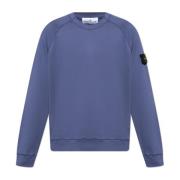 Sweatshirt met logo Stone Island , Blue , Heren