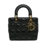 Pre-owned Leather dior-bags Dior Vintage , Black , Dames