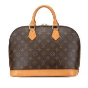 Pre-owned Canvas handbags Louis Vuitton Vintage , Brown , Dames