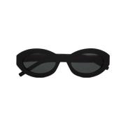 Zwarte SL M136 Zonnebril Saint Laurent , Black , Dames