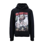 Hoodie met trekkoord Dsquared2 , Black , Heren