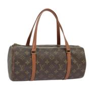 Pre-owned Canvas handbags Louis Vuitton Vintage , Brown , Dames