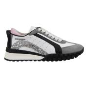 Leren damessneakers met veters Dsquared2 , Multicolor , Dames