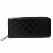 Pre-owned Leather wallets Louis Vuitton Vintage , Black , Dames