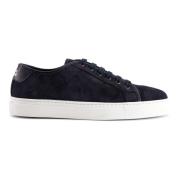 Handgemaakte Navy Suede Sneakers National Standard , Blue , Heren