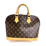 Pre-owned Canvas handbags Louis Vuitton Vintage , Brown , Dames