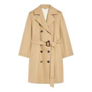 Waterafstotende trenchcoat met uitlopende silhouet Max Mara Weekend , ...