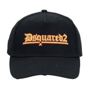 Handtekening Baseballpet met gesp sluiting Dsquared2 , Black , Unisex