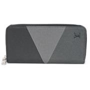 Pre-owned Leather wallets Louis Vuitton Vintage , Gray , Dames