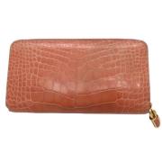 Pre-owned Leather wallets Louis Vuitton Vintage , Pink , Dames