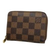 Pre-owned Canvas wallets Louis Vuitton Vintage , Brown , Dames