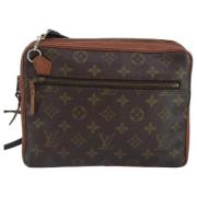 Pre-owned Canvas clutches Louis Vuitton Vintage , Brown , Dames