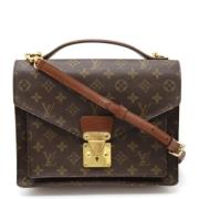 Pre-owned Canvas handbags Louis Vuitton Vintage , Brown , Heren