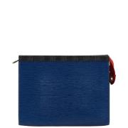 Pre-owned Canvas clutches Louis Vuitton Vintage , Blue , Heren