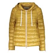 Verstelbare capuchon donsjack Herno , Yellow , Dames