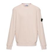 Sweatshirt met logo Stone Island , Pink , Heren