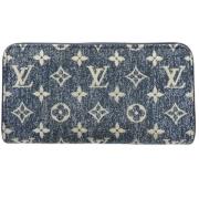 Pre-owned Canvas wallets Louis Vuitton Vintage , Blue , Dames