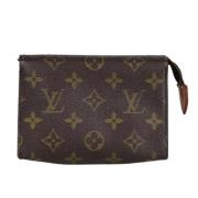 Pre-owned Canvas pouches Louis Vuitton Vintage , Brown , Dames