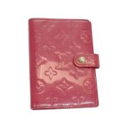 Pre-owned Leather home-office Louis Vuitton Vintage , Pink , Dames