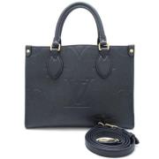 Pre-owned Leather handbags Louis Vuitton Vintage , Black , Dames