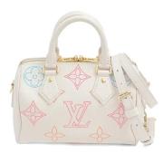 Pre-owned Leather louis-vuitton-bags Louis Vuitton Vintage , White , D...