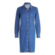 Knoopsluiting Jurk Betty Barclay , Blue , Dames